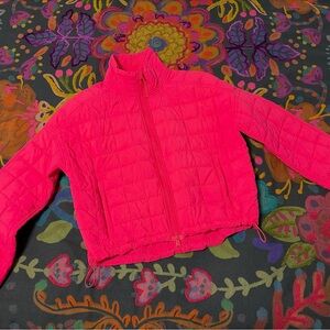 Vibrant Pink Quilted Jacket